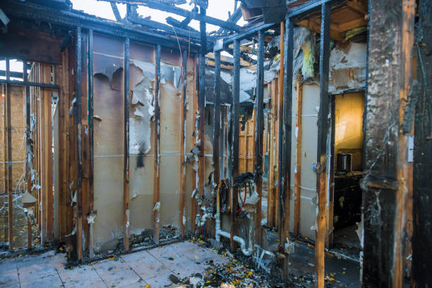 Professional Fire Damage Assessment technician working in Hurst, TX